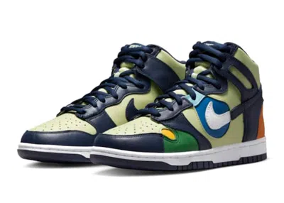 Pre-owned Nike Dunk High See Through (women's) Sneakers In Pistachio/midnight Navy Blue/green