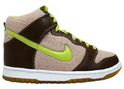 Pre-owned Nike Dunk High Shrek Sneakers In Beach/bright Cactus Umber