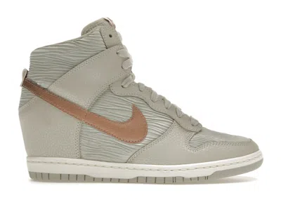 Pre-owned Nike Dunk High Sky Hi (women's) Sneakers In Light Bone/metallic Red Bronze