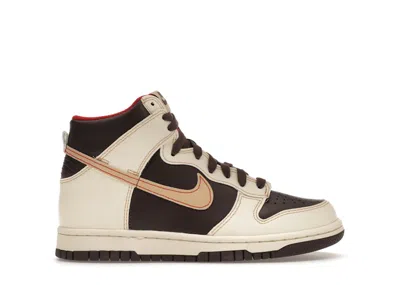 Pre-owned Nike Dunk High Sneakers In Baroque Brown/sesame/coconut Milk