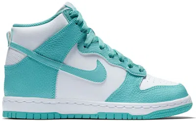 Pre-owned Nike Dunk High Sneakers In Island Green/white In Multi