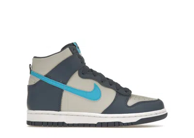 Pre-owned Nike Dunk High Sneakers In Light Bone/diffused Blue/white