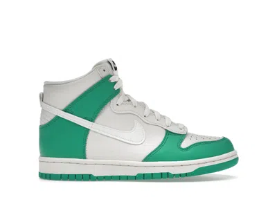 Pre-owned Nike Dunk High Sneakers In Phantom/stadium Green/black