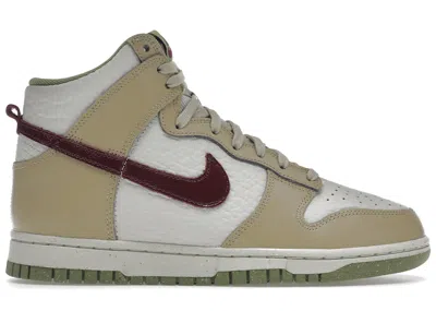 Pre-owned Nike Dunk High Tumbled (women's) Sneakers In Tan/white/brown