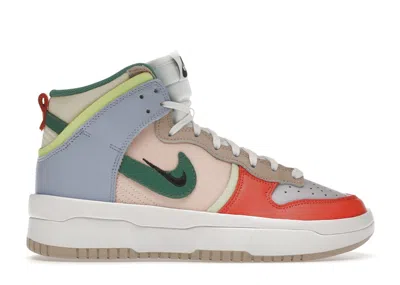 Pre-owned Nike Dunk High Up Pastels (women's) Sneakers In Cashmere/green Noise/pale Coral