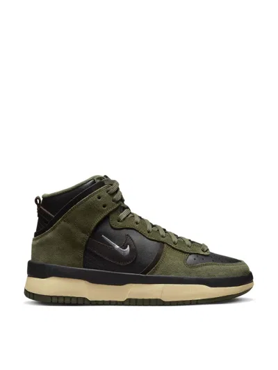 Nike Dunk High Up Rebel Sneakers In Green