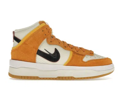 Pre-owned Nike Dunk High Up Rush Maroon (women's) Sneakers In Sail/sunset/pink Glaze In Multi