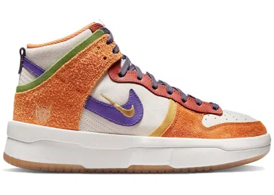 Pre-owned Nike Dunk High Up Setsubun (women's) Sneakers In Sail/harvest Moon/hot Curry