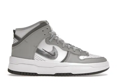 Pre-owned Nike Dunk High Up (women's) Sneakers In White/silver/light Smoke Grey