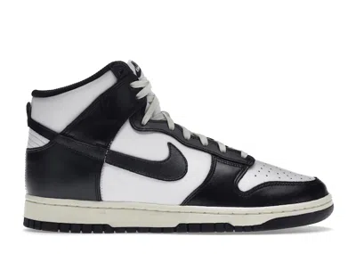 Pre-owned Nike Dunk High Vintage (women's) Sneakers In White/black/cream In Multi