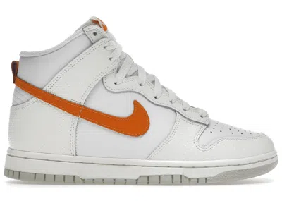 Pre-owned Nike Dunk High White (women's) Sneakers In Summit White/magma Orange
