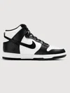 Nike Dunk High Basketball Shoe In White,black-university Red