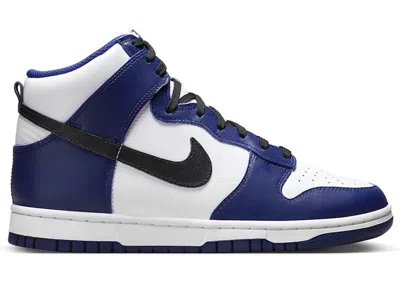 Pre-owned Nike Dunk High (women's) Sneakers In Deep Royal Blue/white/black
