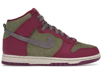 Pre-owned Nike Dunk High (women's) Sneakers In Dynamic Berry/grand Purple/pilgrim