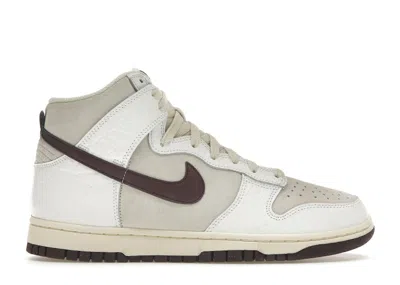 Pre-owned Nike Dunk High (women's) Sneakers In Light Orewood Brown Burgundy Crush In Multi