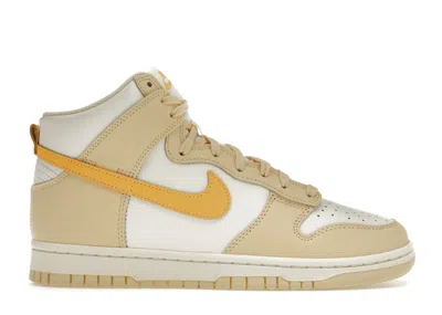 Pre-owned Nike Dunk High (women's) Sneakers In Pale Vanilla/sail/topaz Gold