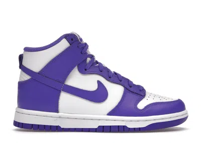 Pre-owned Nike Dunk High (women's) Sneakers In White/psychic Purple