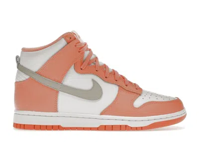Pre-owned Nike Dunk High (women's) Sneakers In White/salmon