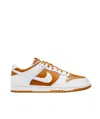Nike Dunk Low Qs Leather Sneakers In White