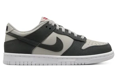 Pre-owned Nike Dunk Low Anthracite Sneakers In Light Iron Ore/white/gym Red In Multi