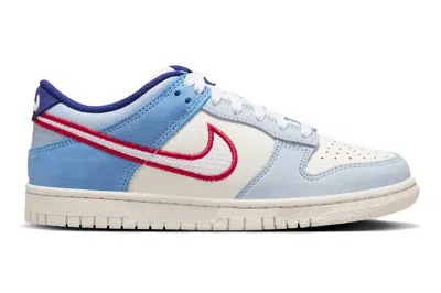 Pre-owned Nike Dunk Low Armory Blue Red Mesh (gs) In Sail/sail/light Armory Blue