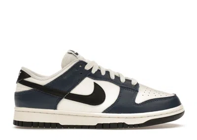 Pre-owned Nike Dunk Low Armory Navy (women's) Sneakers In Midnight Navy Blue/black/white
