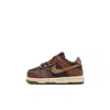 Nike Dunk Low Baby/toddler Shoes In Brown
