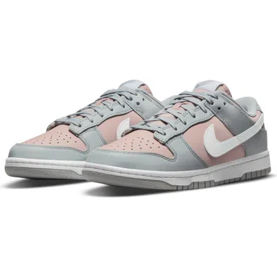 Nike Dunk Low Basketball Shoe In Pink Oxford/white/metallic