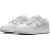 Nike Dunk Low Basketball Sneaker In Gray