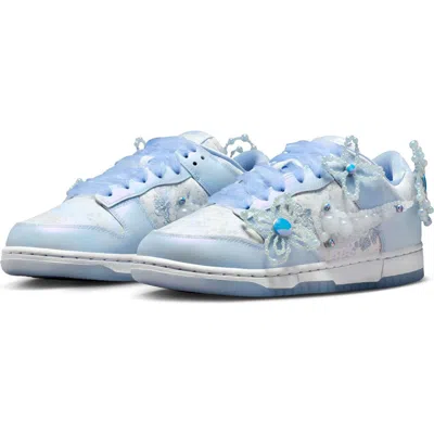 Nike Dunk Low Basketball Sneaker In Blue