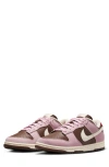 Nike Dunk Low Leather And Suede Sneakers In Brown