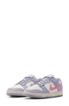 Nike Dunk Low Basketball Sneaker In Indigo Haze/coral Chalk/sail
