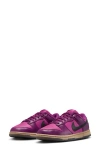 Nike Dunk Low Basketball Sneaker In Purple/black/fuchsia
