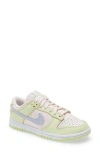 Nike Dunk Low Basketball Sneaker In Soft Pink/ghost/lime Ice
