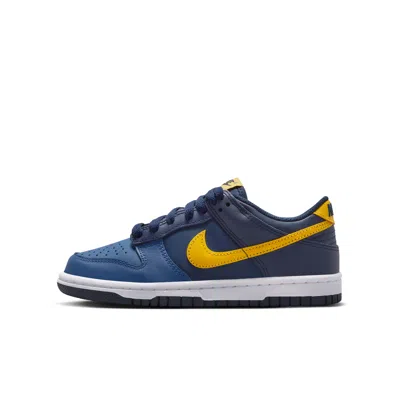 Nike Dunk Low Big Kids' Shoes In Blue