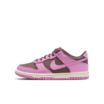 Nike Dunk Low Big Kids' Shoes In Purple