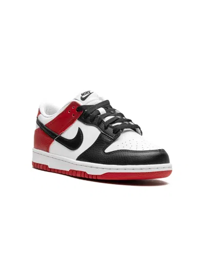Nike Kids' Dunk Low "black Toe" Sneakers In White