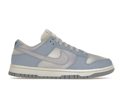 Pre-owned Nike Dunk Low Blue Airbrush Canvas (women's) Sneakers In Cobalt Blue Bliss/sail