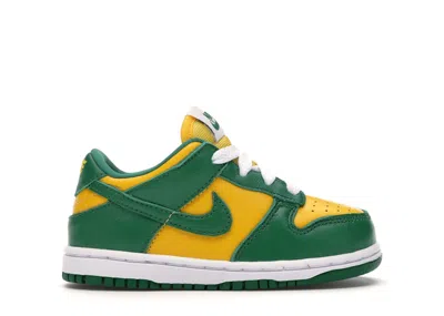 Pre-owned Nike Dunk Low Brazil (2020) Sneakers In Varsity Maize/pine Green/white In Multi