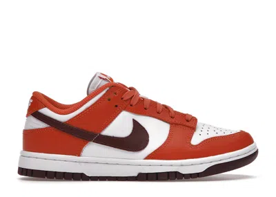 Pre-owned Nike Dunk Low Bronze Eclipse (women's) Sneakers In Mesa Orange/white/brown