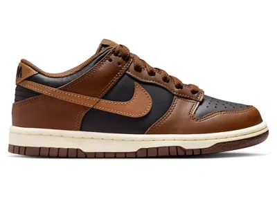 Pre-owned Nike Dunk Low Brown Sneakers In Black/cacao Wow/coconut Milk