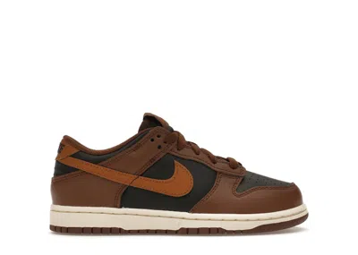 Pre-owned Nike Dunk Low Brown Sneakers In Black/cacao Wow/coconut Milk In Multi