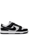 Nike Dunk Low "chenille Swoosh Black Grey" Sneakers In Black