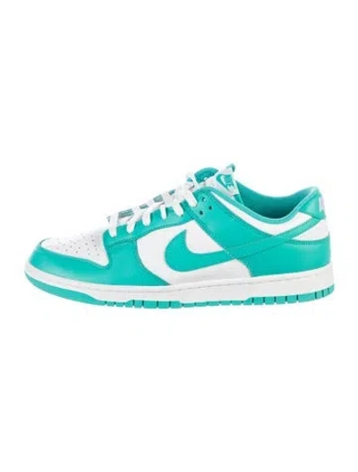 Pre-owned Nike Dunk Low Clear Jade Athletic Sneakers In Blue