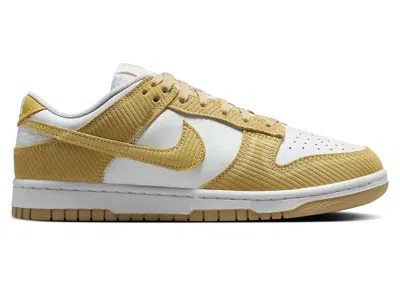Pre-owned Nike Dunk Low Corduroy (women's) Sneakers In Alabaster/white