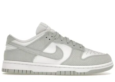 Pre-owned Nike Dunk Low Corduroy (women's) Sneakers In White/light Silver