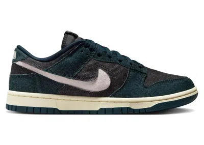 Pre-owned Nike Dunk Low Denim (women's) Sneakers In Armory Navy Blue/college Grey/black