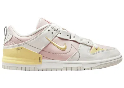 Pre-owned Nike Dunk Low Disrupt 2 Oxford (women's) Sneakers In White/pink/yellow