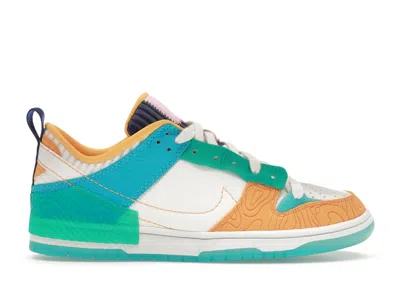 Pre-owned Nike Dunk Low Disrupt 2 Serena Williams Design Crew (women's) Sneakers In Summit White/clear Jade/baltic 