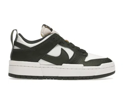 Pre-owned Nike Dunk Low Disrupt Dark Green White (women's) Sneakers In Summit White/carbon Green